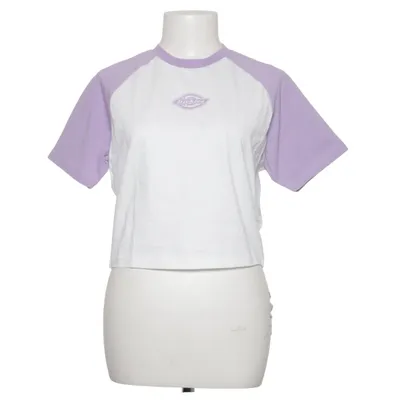 Baseballtrøje (Hvid, Lilla) fra Dickies Bomuld, Elastan