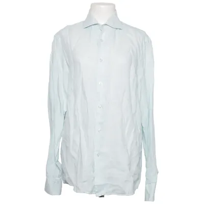 Shirt (Blue) from Hawes & Curtis Linen
