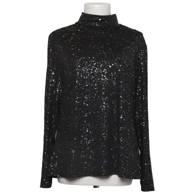 Pul à col roulé (Noir, Blanc) de Shein Curve Élasthane, Polyester