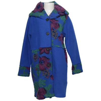 Frakke (Blå, Flerfarvet) fra Made in italy Polyester, Uld
