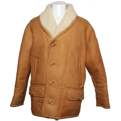Shearling jas (Bruin, Wit) van Shearling