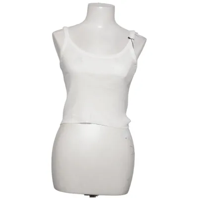 Linne (Vit) från Brandy Melville Bomull, Elastan, Polyester
