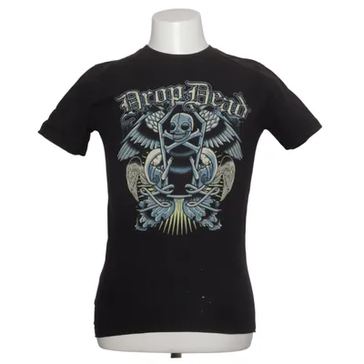 T-shirt (Zwart) van Drop Dead Katoen