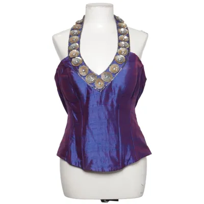 Corset (Violet) de Aftershock Polyester, Soie