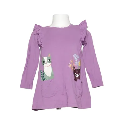 Dress (Purple, Multicolored) from Lindex Kids Cotton, Polyester