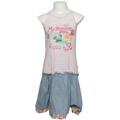 Robe (Blanc, Bleu, Multicolore) de Kanz Coton