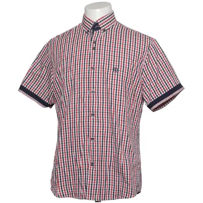 Chemise à manches courtes (Rouge, Bleu, Blanc) de Bolf Coton, Polyester
