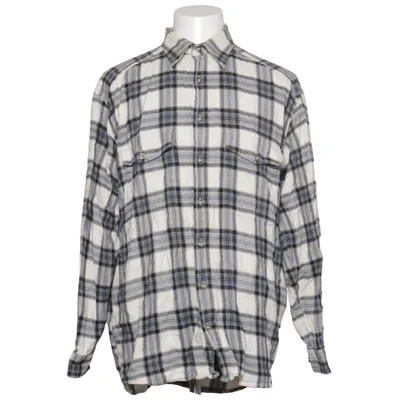 Flannel skjorte (Hvid, Blå) fra Jeanagers