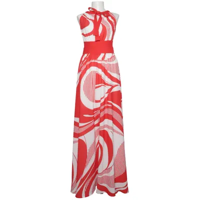 Maxi dress (Red, White) from BSB Collection Elastane, Polyester