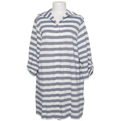 Cardigan (Blue, White) from Pure by Ulla Popken Organic cotton