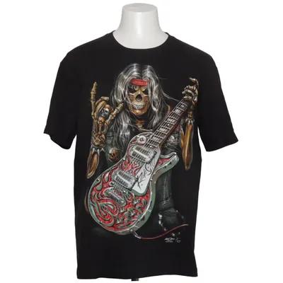 T-shirt (Sort, Flerfarvet) fra Rock Chang Bomuld