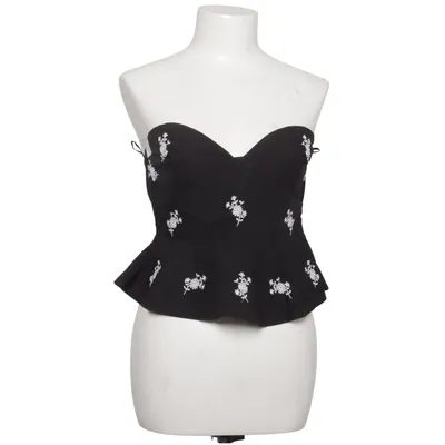 Tube top (Black, White) from Zara Polyester
