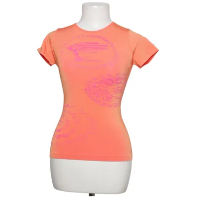 Sports top (Orange, Pink) from Versace Sport Elastane, Polyamide