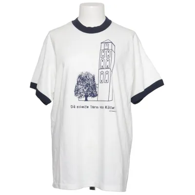 T-shirt (White, Blue) from Promodoro Cotton