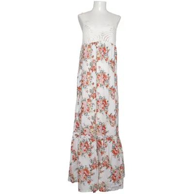 Maxi dress (White, Multicolored) from Dreimaster Cotton