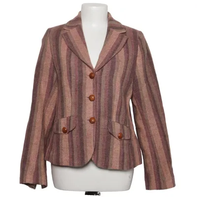 Blazer (Purple, Brown, Multicolored) from Hessnatur Silk, Wool