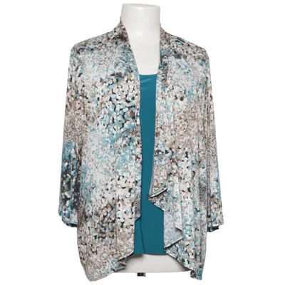 Cardigan (Blue, Multicolored) from Bassini Elastane, Polyester