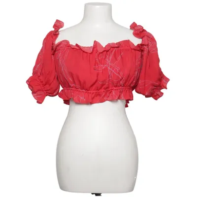 Crop top (Rød, Pink) fra Carolina Herrera Elastan, Polyester, Silke