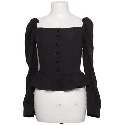 Peplum top (Black) from PrettyLittleThing Elastane, Polyester