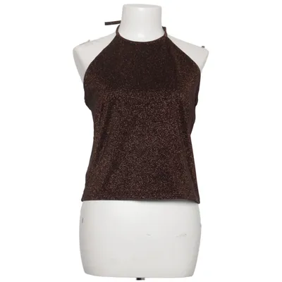 Halternecktopp (Brun, Flerfärgad) från Côté Femme Akryl, Elastan, Metallfiber, Polyamid