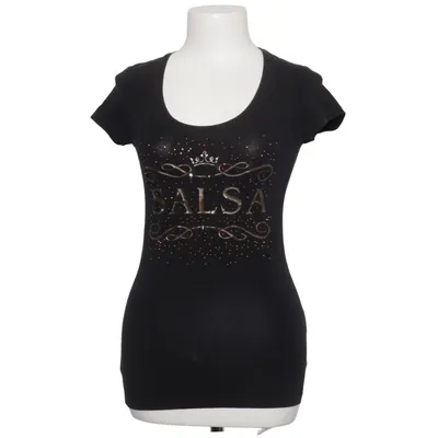 T-shirt (Black) from Salsa Jeans Cotton, Elastane