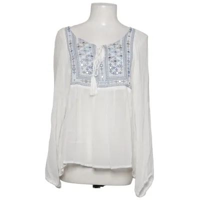 Bluse (Weiß, Blau) von Miss June Viskose