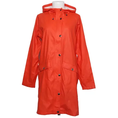 Regnfrakke (Orange) fra Ichi Polyester, Polyurethan