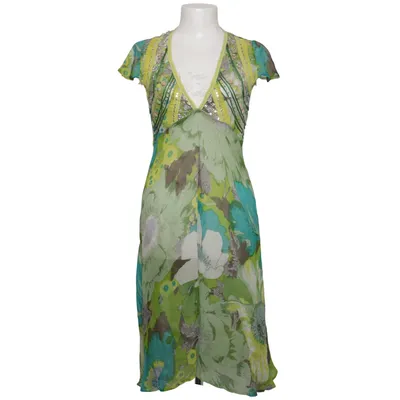 Dress (Green, Blue, Multicolored) from Antik Batik Silk