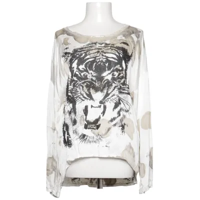 Blouse (Blanc, Gris) de Pink Cherry