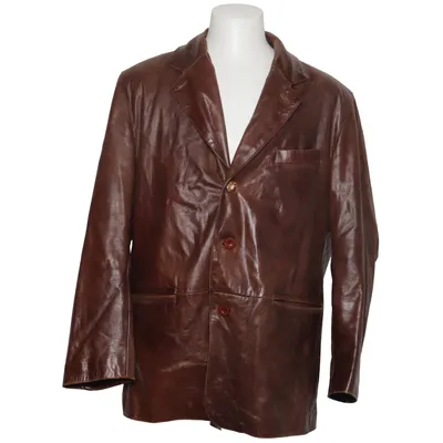 Blazer en cuir (Marron) de David Moore Cuir