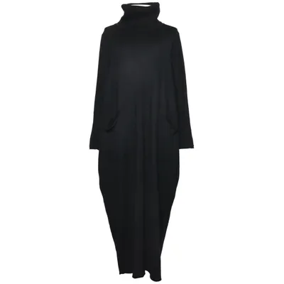 Robe à col roulé (Noir) de Evis Nylon, Viscose