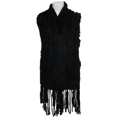 Vest (Sort) fra Maclauren Akryl, Kaninpels