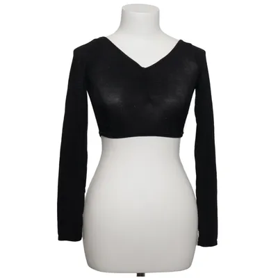 Crop top (Zwart) van Fashionkilla Elastaan, Polyester