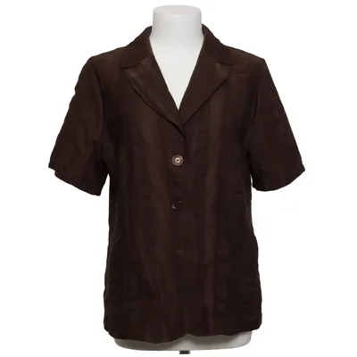 Blazer (Brown) from Maria Reich Elastane, Polyester, Viscose