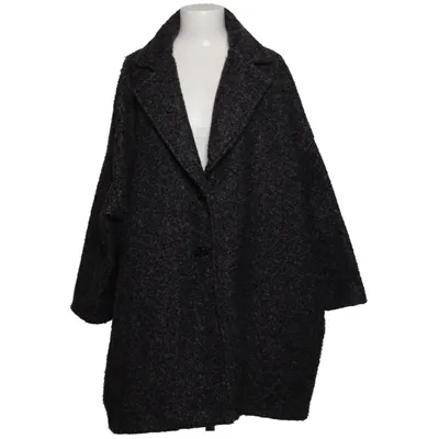 Coat (Gray) from Nina Kendosa Polyester, Wool
