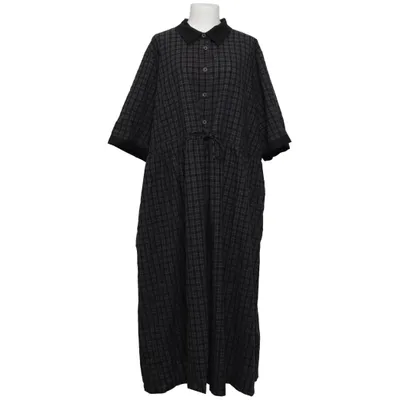 Dress (Black, Gray) from Buykud Cotton