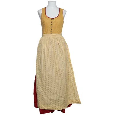 Dirndl (Gul, Rød, Hvid) fra Sonnblick Bomuld, Linned