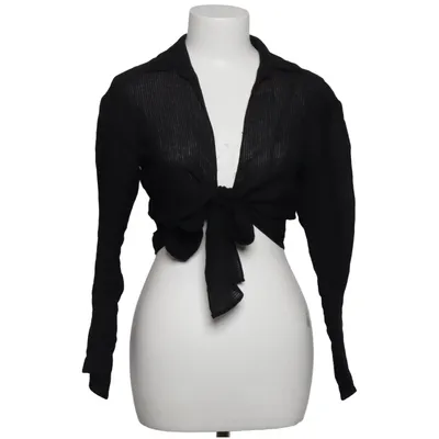 Wickelbluse (Schwarz) von Zara Polyester, Viskose
