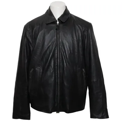 Veste (Noir) de KS. Cuir, Polyester