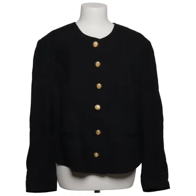 Blazer (Noir) de DinoModa Viscose, Laine