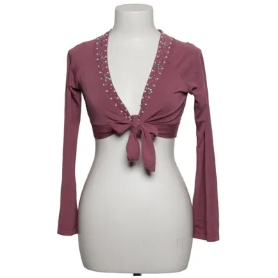 Wrap cardigan (Purple) from Jennifer Taylor Elastane, Viscose
