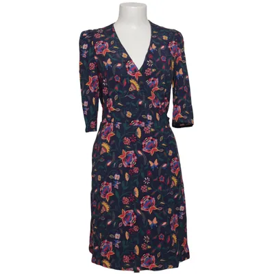 Wrap dress (Blue, Multicolored) from Heroines Viscose