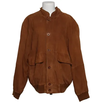 Läderjacka (Brun) från David Moore Skinn, Polyester
