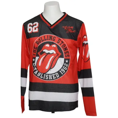 Eishockeyhemd (Rot, Schwarz, Weiß) von The Rolling Stones Polyester