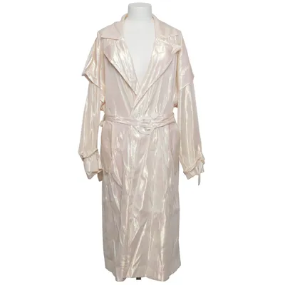 Trenchcoat (Wit) van Zara Nylon, Polyester, Viscose