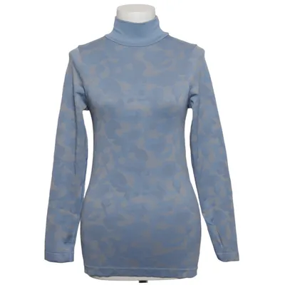 Pul à col roulé (Bleu, Gris) de ASOS 4505 Élasthane, Polyamide, Polyester
