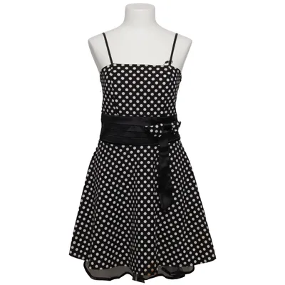 Jurk (Zwart, Wit) Elastaan, Polyester