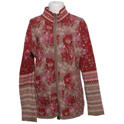 Strickjacke (Rot, Beige, Mehrfarbig) von Hessnatur Wolle