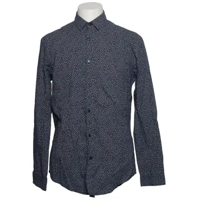 Chemise (Bleu, Blanc) de Zara Man Basic Coton