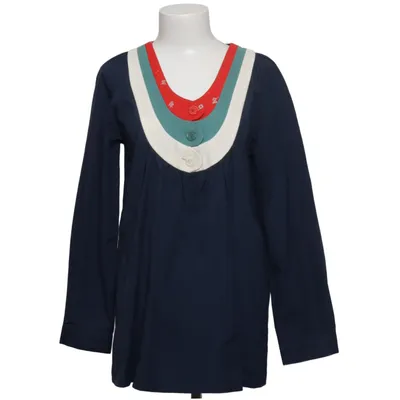 Bluse (Blau, Mehrfarbig) von Tsumori Chisato Baumwolle, Wolle
